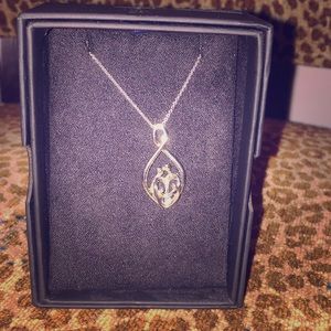 925 “infinite family” 14” necklace and pendant